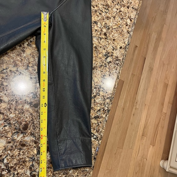 Eddie Bauer Mens Leather Jacket - Dark Brown Large - Picture 7 of 8